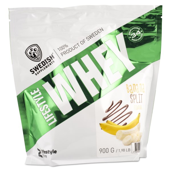 Swedish Supplements Lifestyle Whey, 900 g, Banana Split