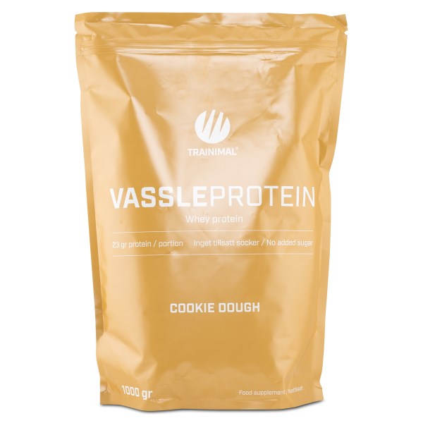 Trainimal Vassleprotein, Cookie Dough, 1 kg