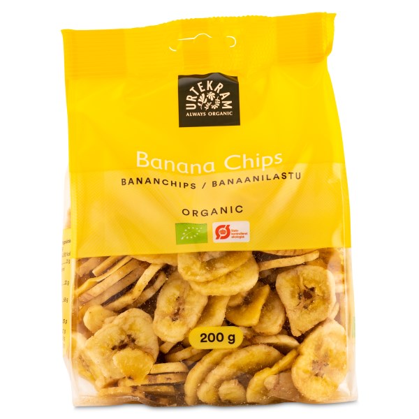 Urtekram Bananchips Organic, 200 g