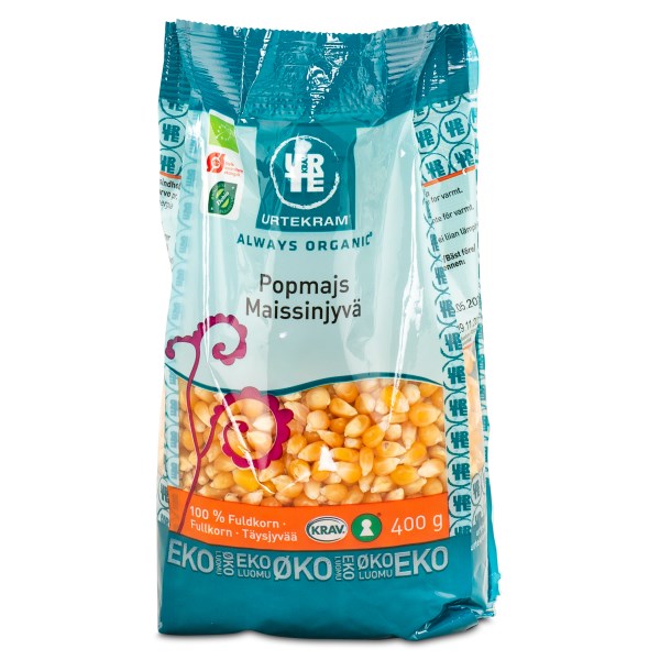 Urtekram Popcorn EKO, 400 g