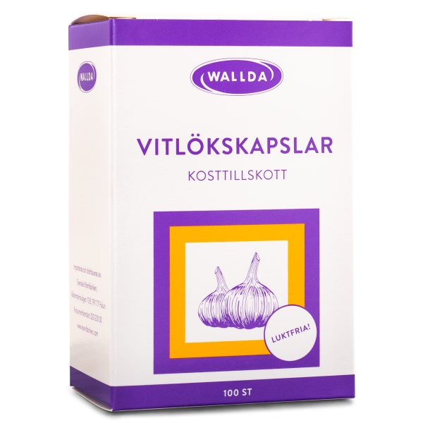 Wallda Vitlökskapslar, 100 kaps