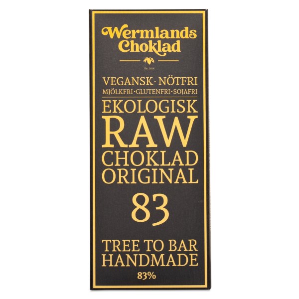 WermlandsChoklad Rawchoklad EKO, 50 g, Orginal 83%