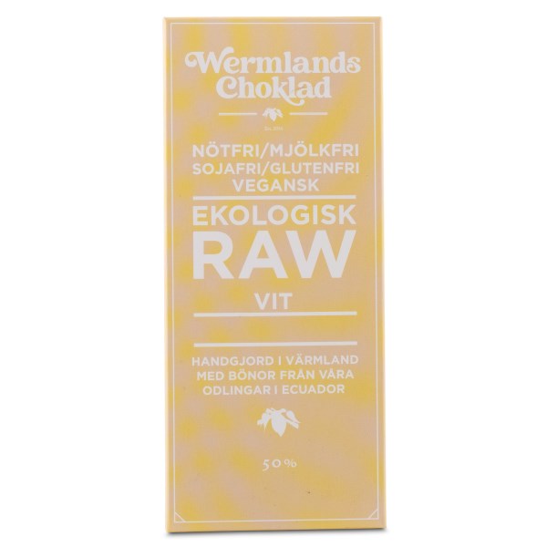 WermlandsChoklad Rawchoklad Vit, Orginal, 50 g