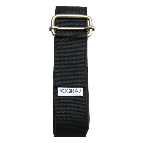 Yogiraj Yoga Belt, Standard, Midnight Black